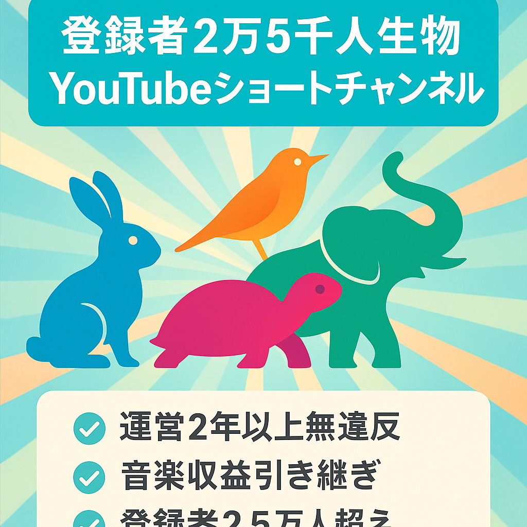 【登録者2万5千人以上】生物ジャンルのYoutubeショートチャンネル