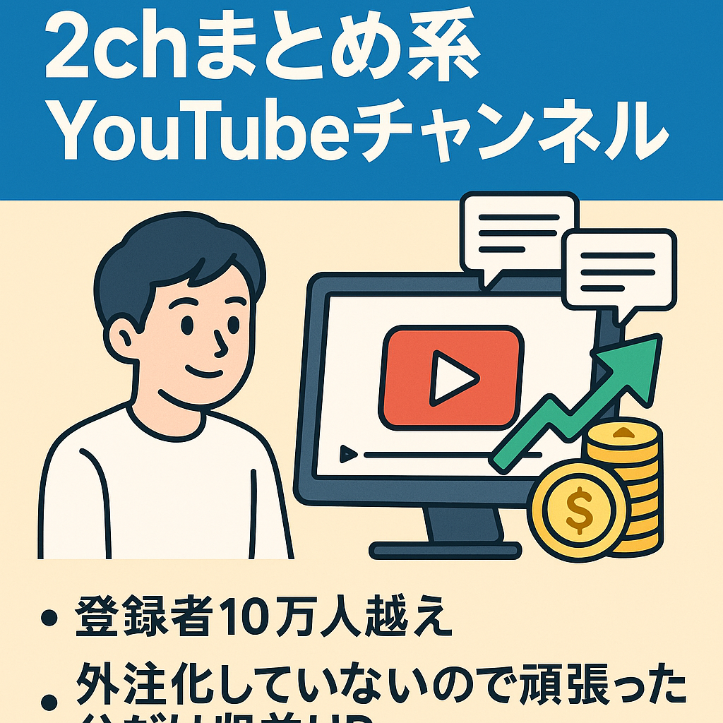 【チャンネル登録者10万人越え】2chまとめ系YouTubeチャンネル