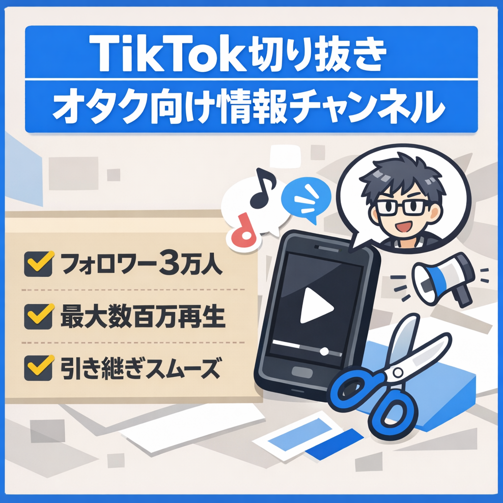 切り抜き：【TikTok3万人】オタク向け情報情報発信チャンネル