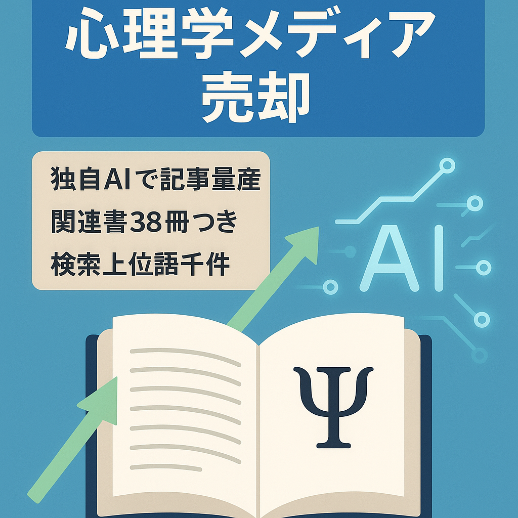 【年間27万PV】心理学（ビジネス／恋愛／人間関係）に関するメディア【３８冊の関連書を進呈】