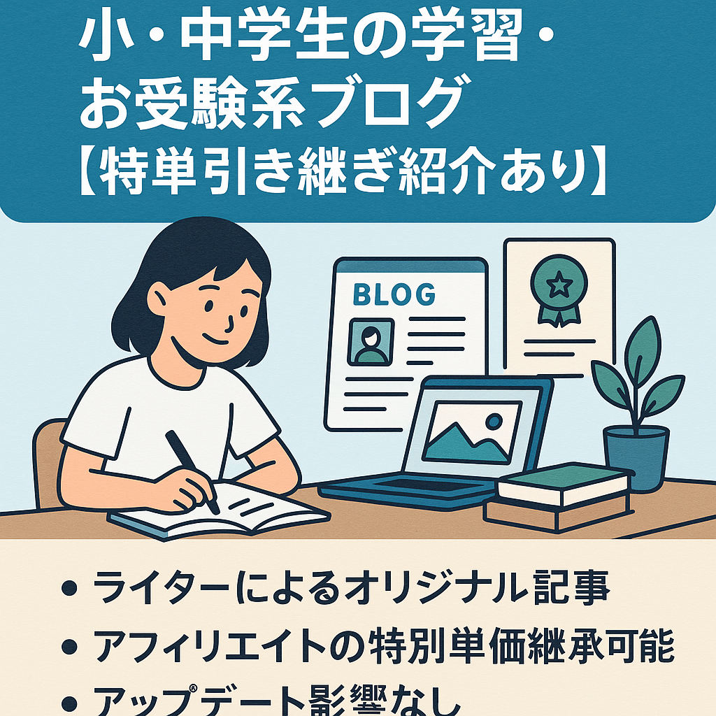 小・中学生の学習・お受験系ブログ【特単引き継ぎ紹介あり】