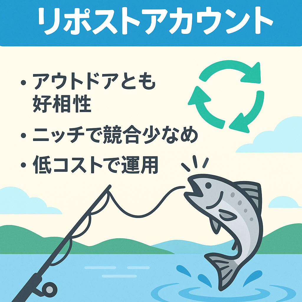 釣りに関するリポストアカウント