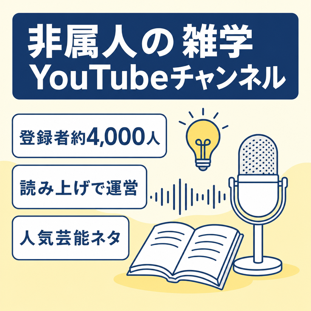 【非属人】おもしろ雑学チャンネル / 登録者約4,000人