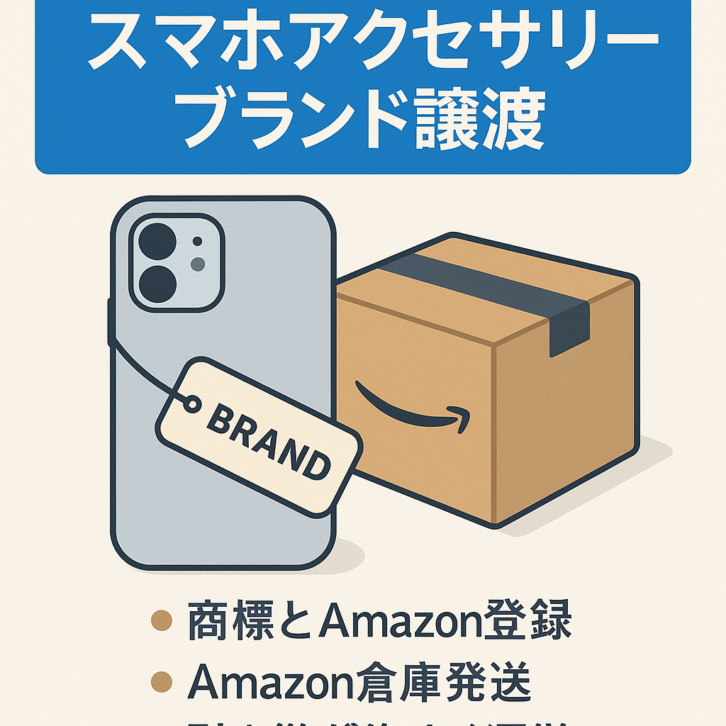 【Amazonブランド登録・商標登録済み】スマホアクセサリーのブランド譲渡