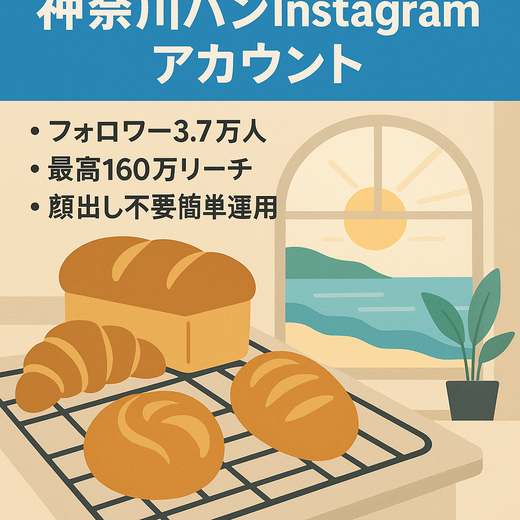 【フォロワー3.7万人/月間最高収益41万(2024年6月)】(Instagram) 神奈川×パン屋さん発信！150万再生あり｜月間最高リーチ160万｜専門的に学んできた運用ノウハウも伝授。