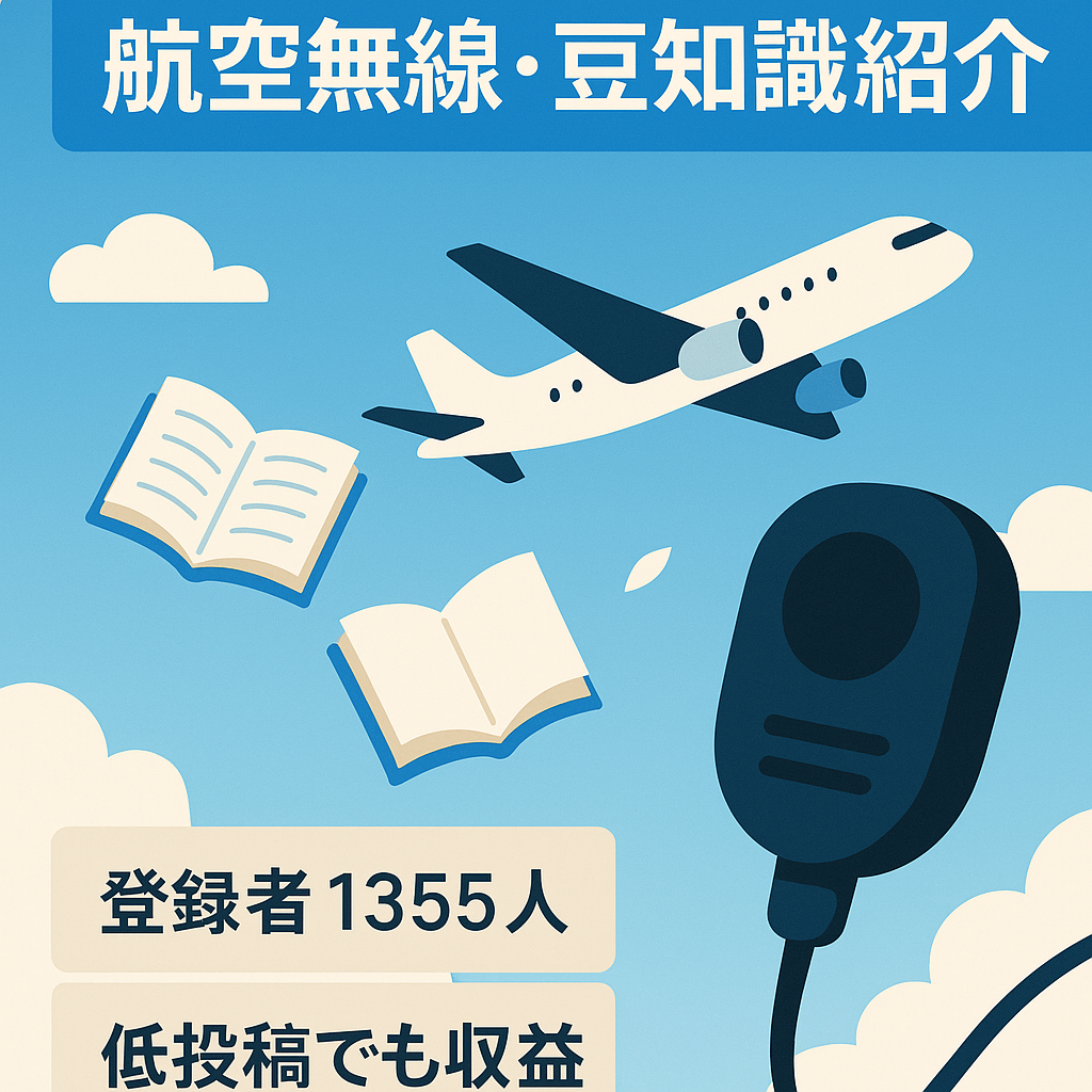 完全外注Youtube 航空無線や豆知識を紹介するチャンネル　登録者数1355人　11月に収益化！
