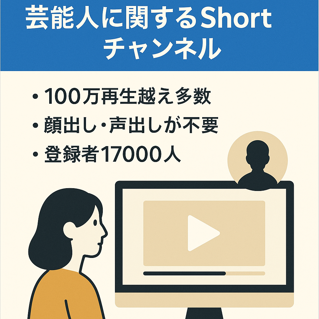 【超特価／登録者17000人】芸能人に関するShortチャンネル【属人性無】
