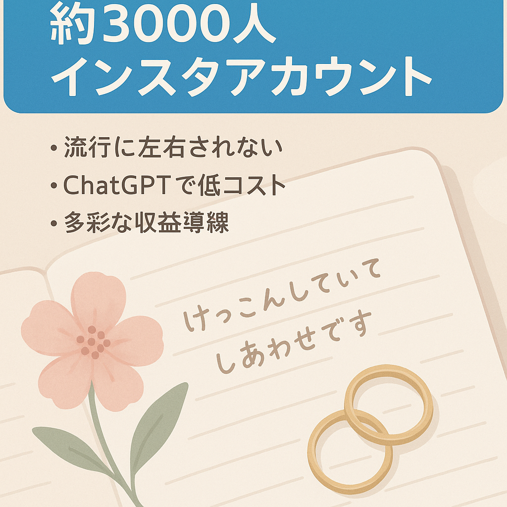 【インスタ約3000人】既婚女性向けブログのインスタグラムアカウント