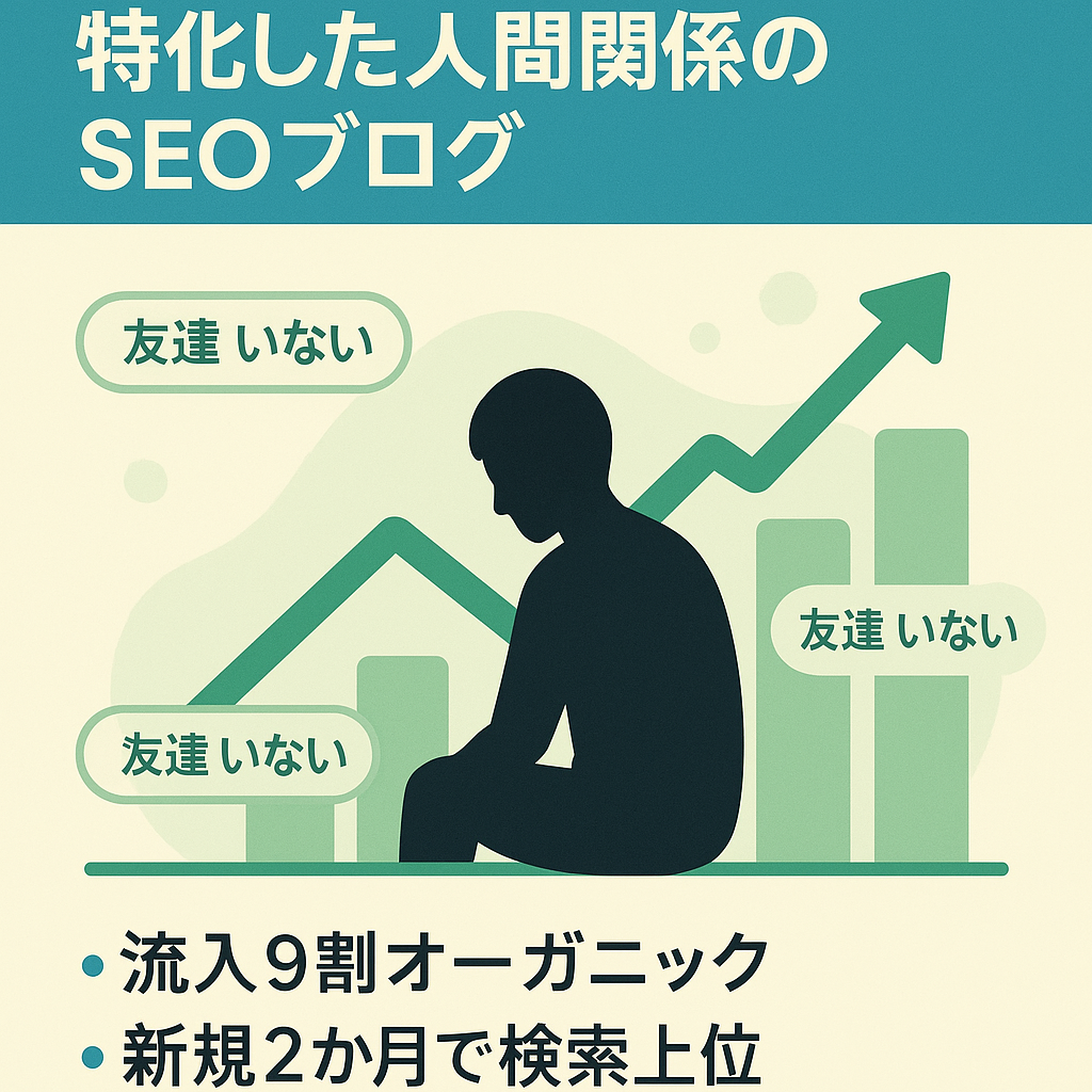 「友達　いない」のキーワードに特化した人間関係のSEOブログ