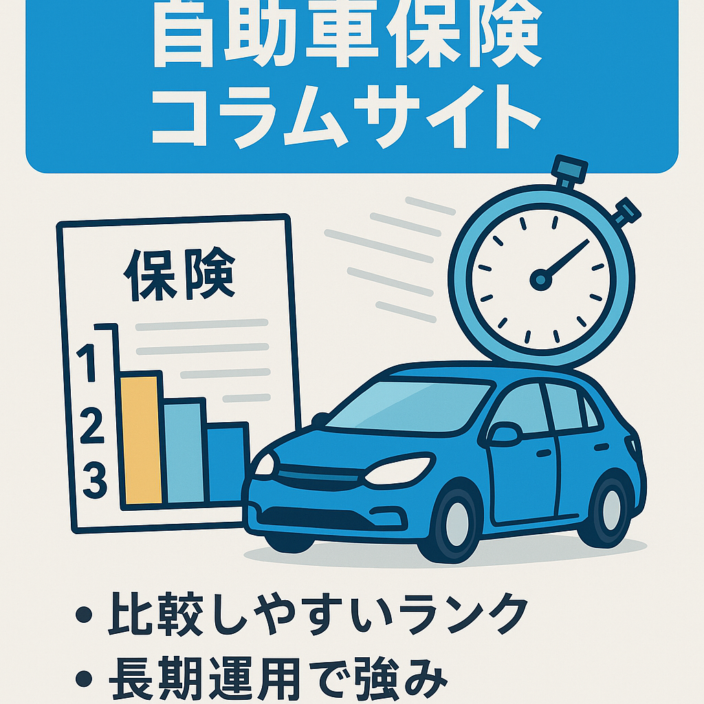 【5分見積り訴求付き】自動車保険のコラム・ランキングサイト。コラム400以上記事あります