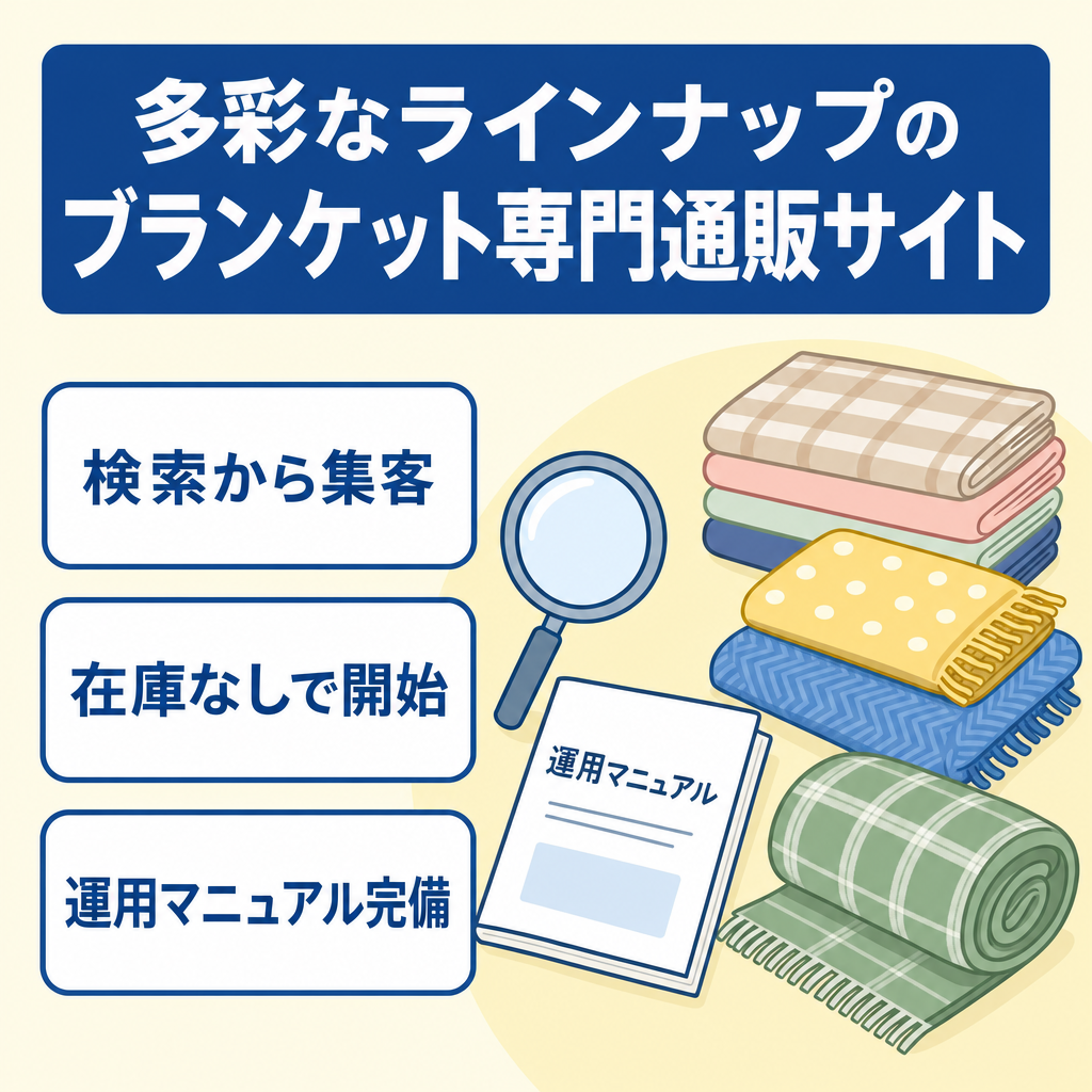 多彩なラインナップを揃えたブランケット専門ECサイト