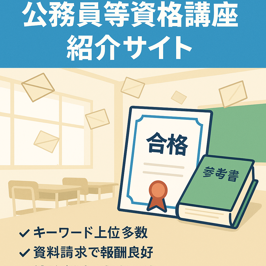 【学び・資格】公務員、教員、看護師、簿記、宅建等の予備校、Web通信講座のご紹介サイト