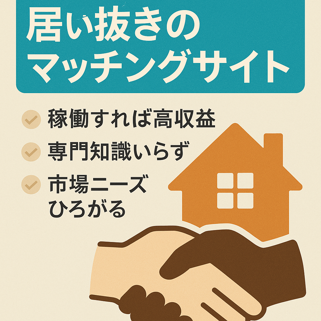 【潜在ニーズ大】居抜きのマッチングサイト
