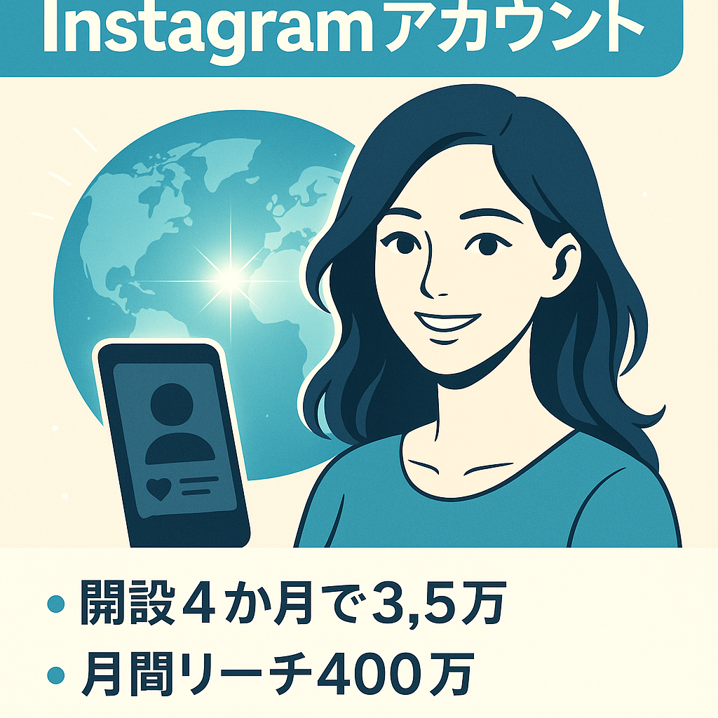 【フォロワー3.5万人】インスタでAI美女を投稿。主なフォロワーは海外の方で、最高月間400万リーチ以上。