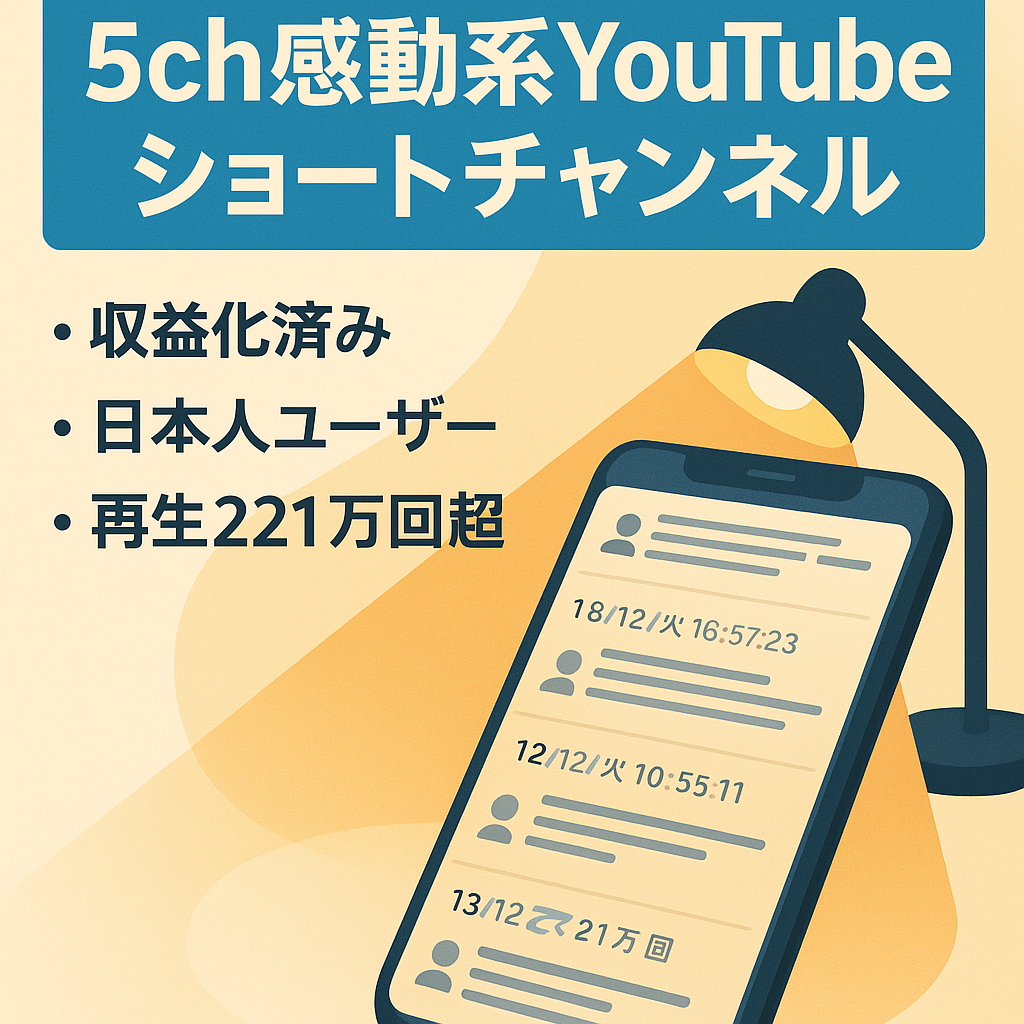 【収益化済/日本人リアルユーザー！】登録者約3200人超え！5ch感動系YouTubeショート動画チャンネル