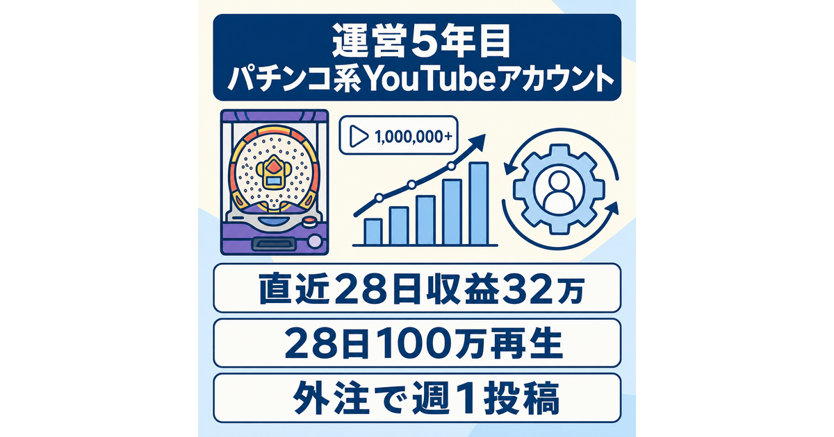 直近28日収益32万】値引き交渉歓迎！完全外注化済！非属人のパチンコ系