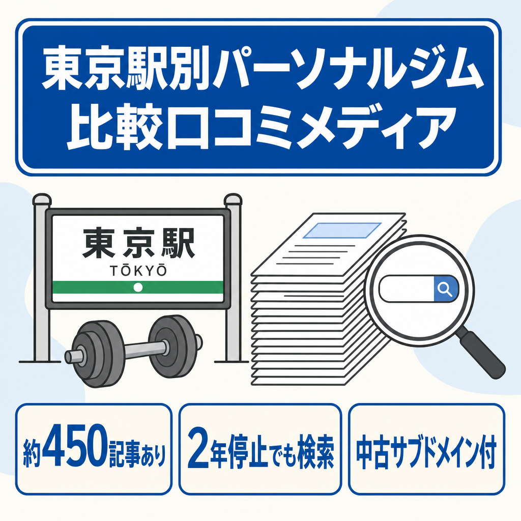 【約450記事】東京都内の駅別パーソナルジム比較・口コミメディア