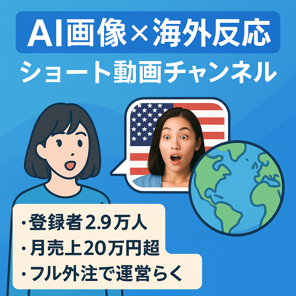 【登録者2万9千人超】AI画像を用いた海外の反応系ショート動画Ch