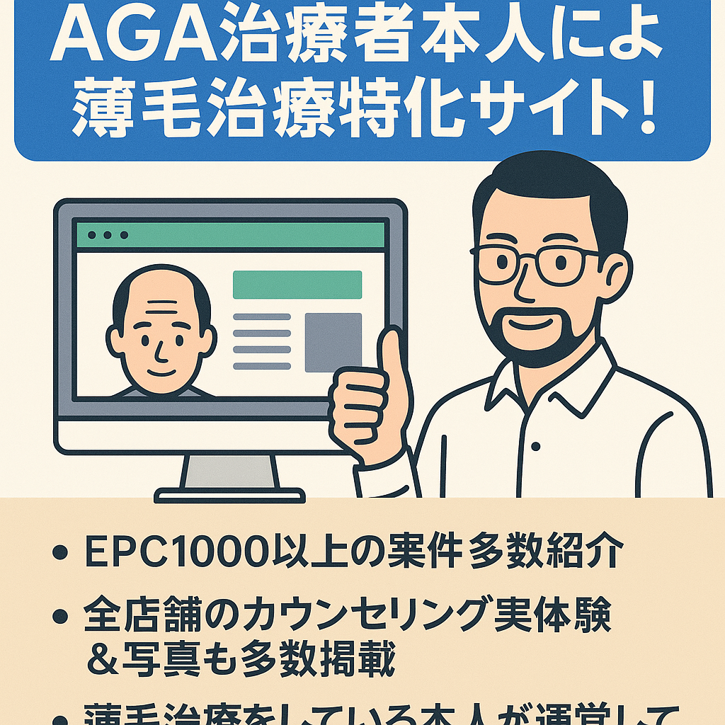 【全店舗写真あり】AGA治療者本人による薄毛治療特化サイト！