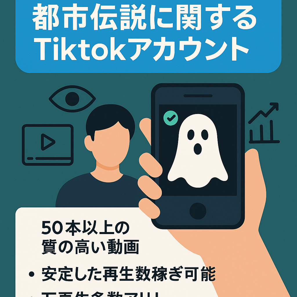 【65万再生動画アリ！】都市伝説に関するTiktokアカウント