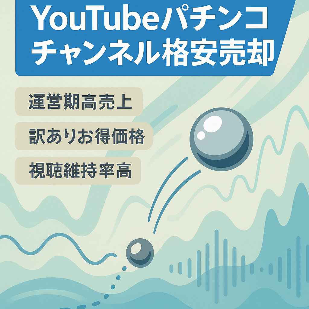Youtubeパチンコチャンネル（訳ありのため格安販売）