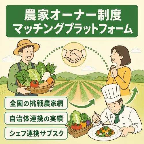 推し農家を作る、全国の農家とファンをつなぐオーナー制度マッチングプラットフォーム
