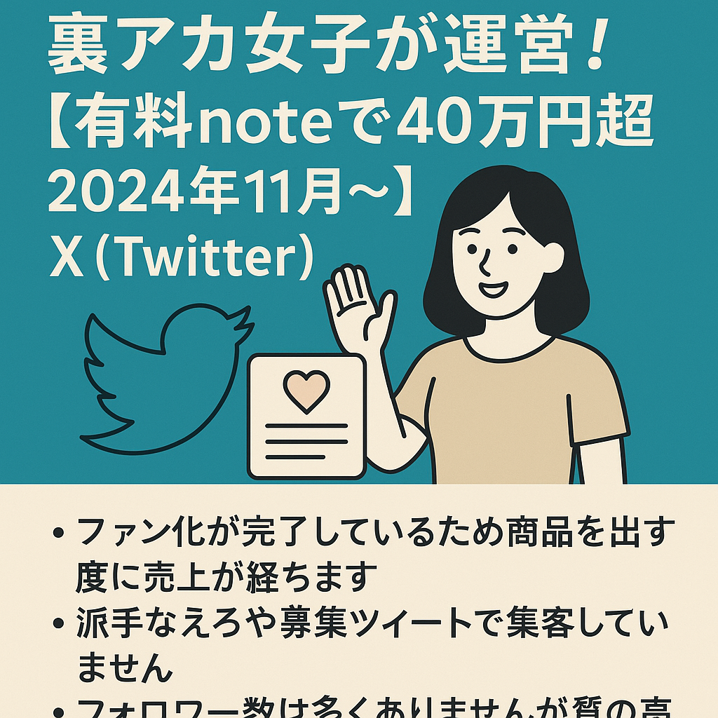 裏アカ女子ファン化済！！【有料noteで40万円超 ２０２４年１１月～】X（Twitter）