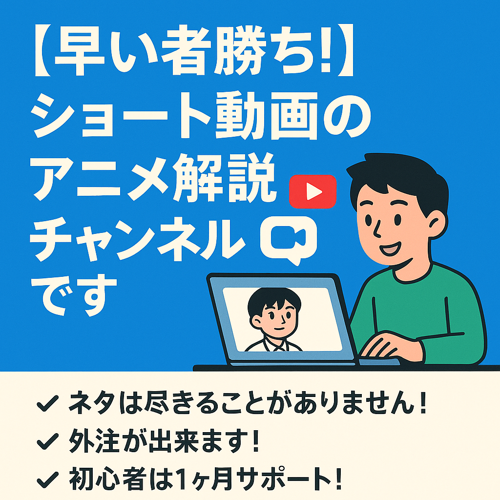 「早い者勝ち！」登録者53000人”ショート動画”+非属人のアニメ解説チャンネルです！