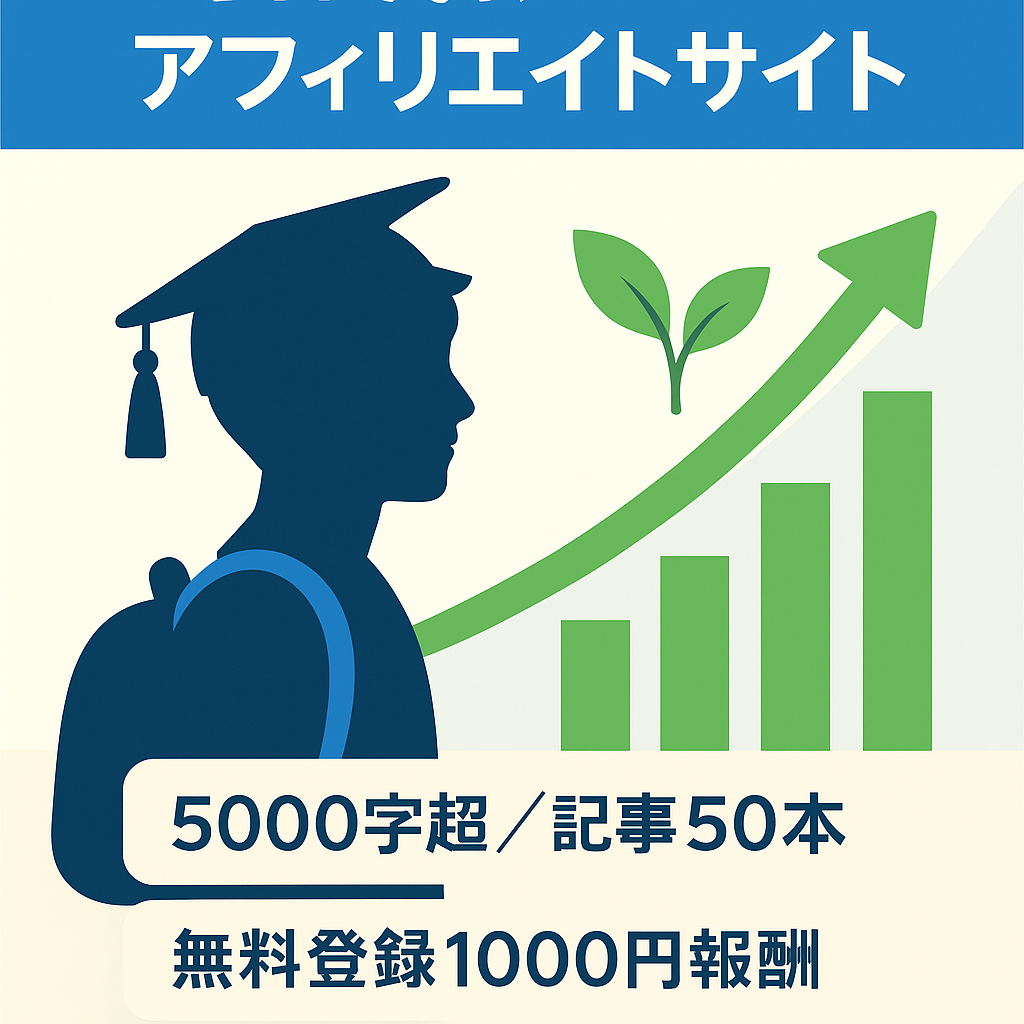 【オーガニック流入95%】大学新入生をターゲットとしたアフィリエイトメディア