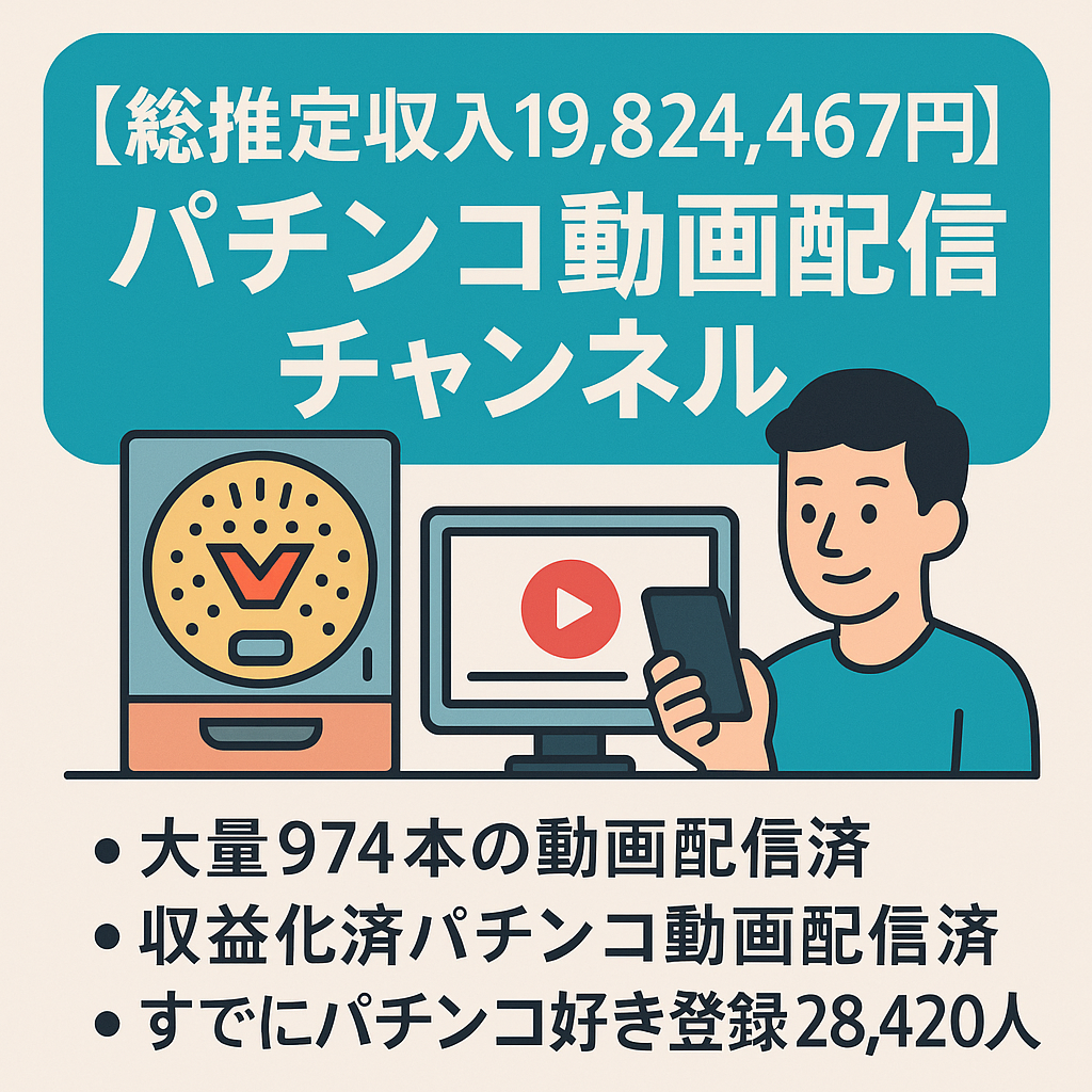 【総推定収入19,824,467円】パチンコ動画配信チャンネルです！登録者28,449人！！