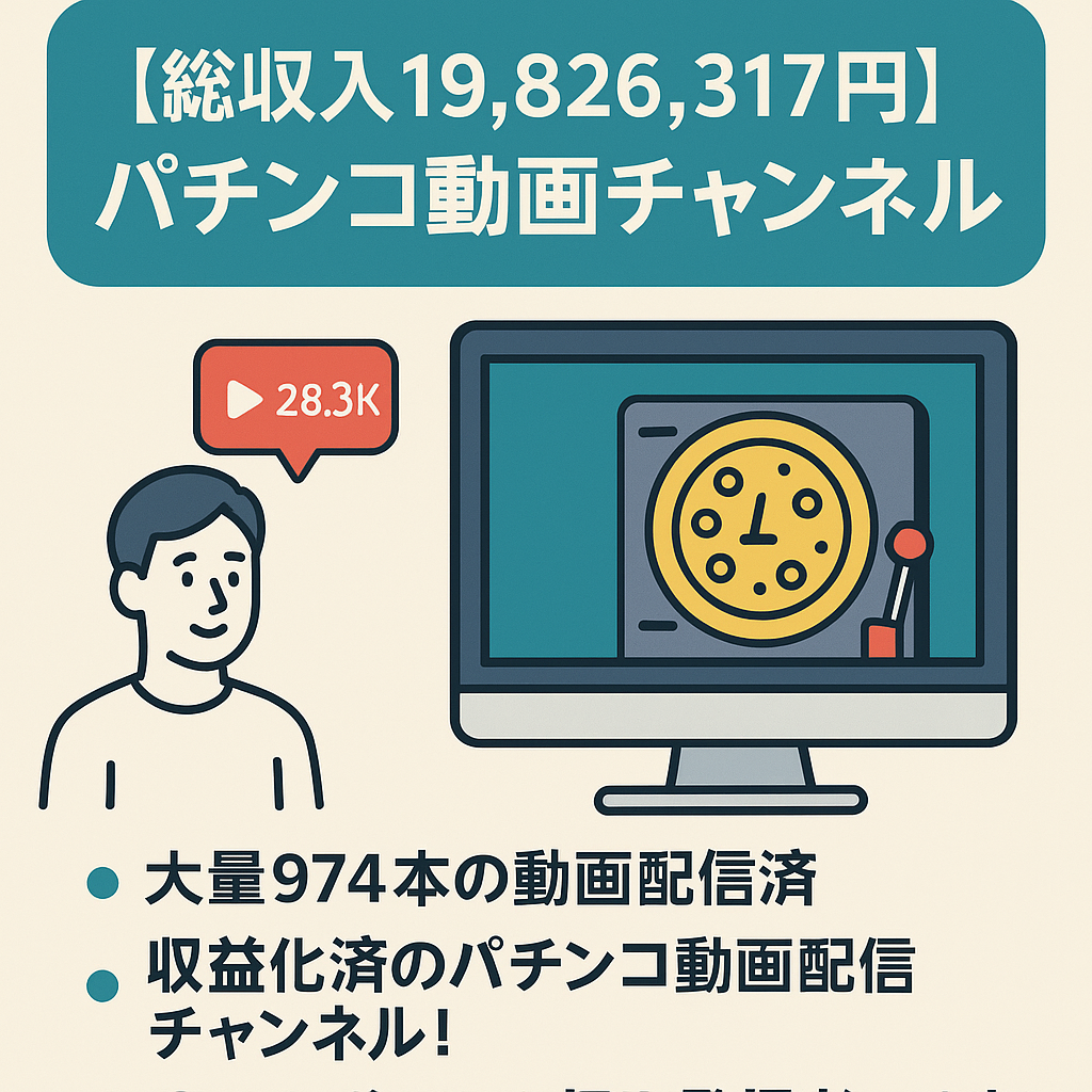 【総収入19,826,317円】パチンコ動画配信チャンネルです！登録者28,391人！！最高月収115万円！！
