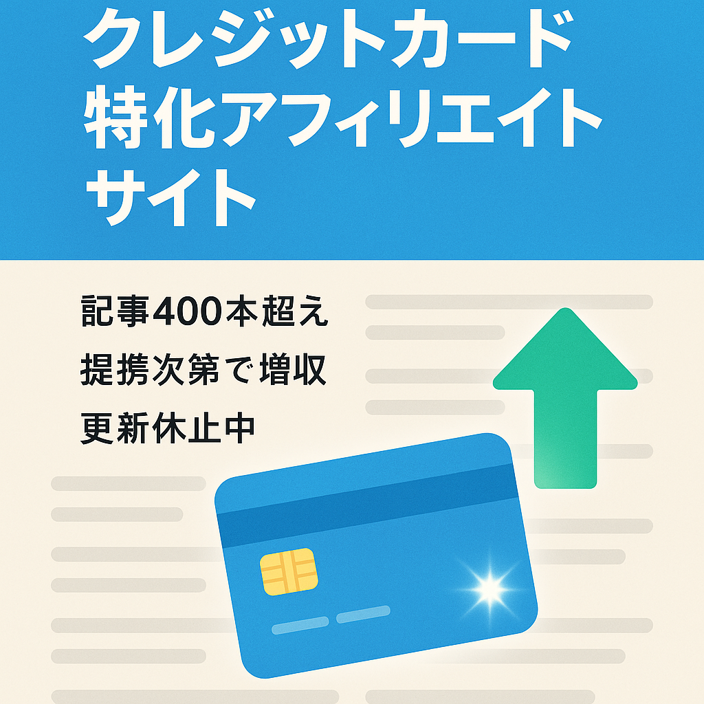 【金融系】クレジットカード特化アフィリエイトサイト