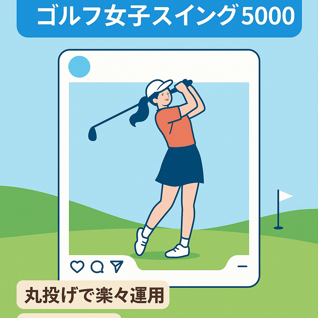 【instagramフォロワー5,000人超】ゴルフ女子のスイングを集めたinstagramアカウント