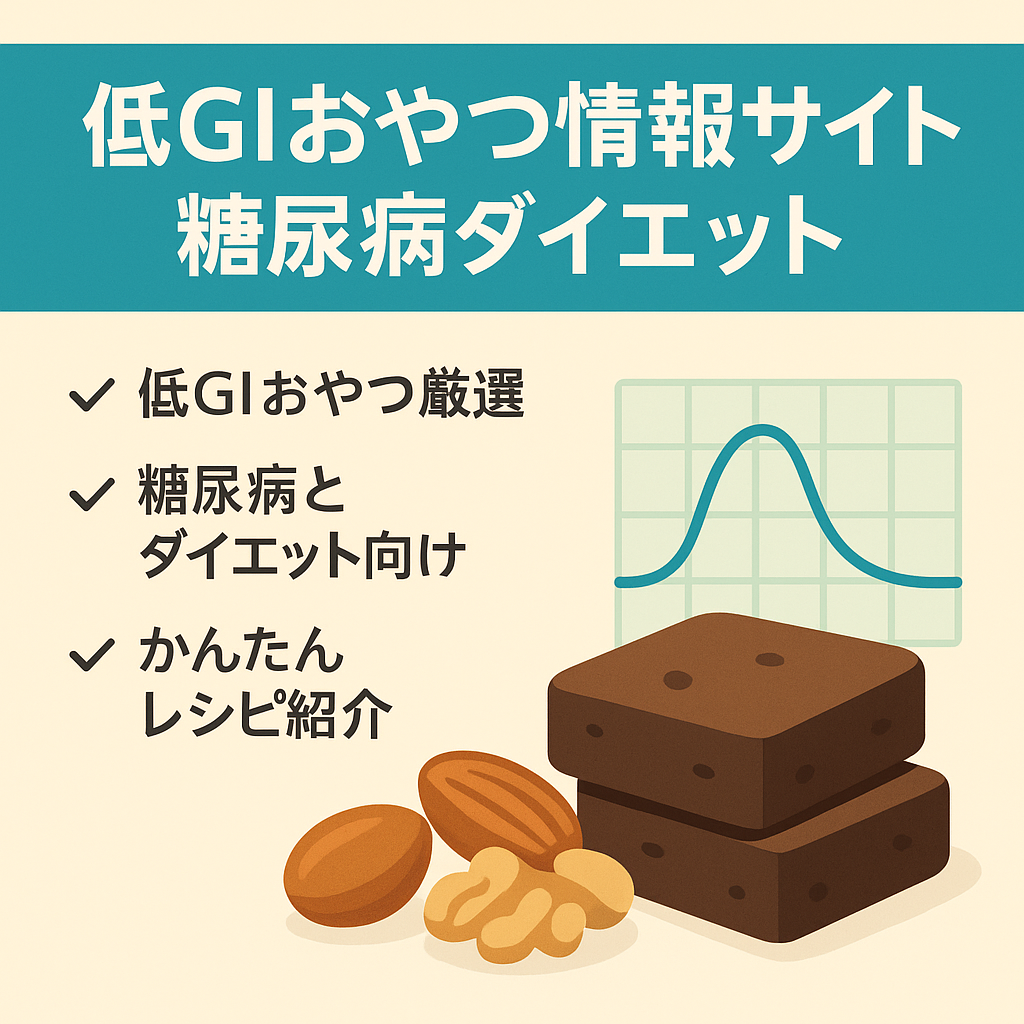 糖尿病やダイエットの方に役に立つ低GIおやつに関する情報サイト