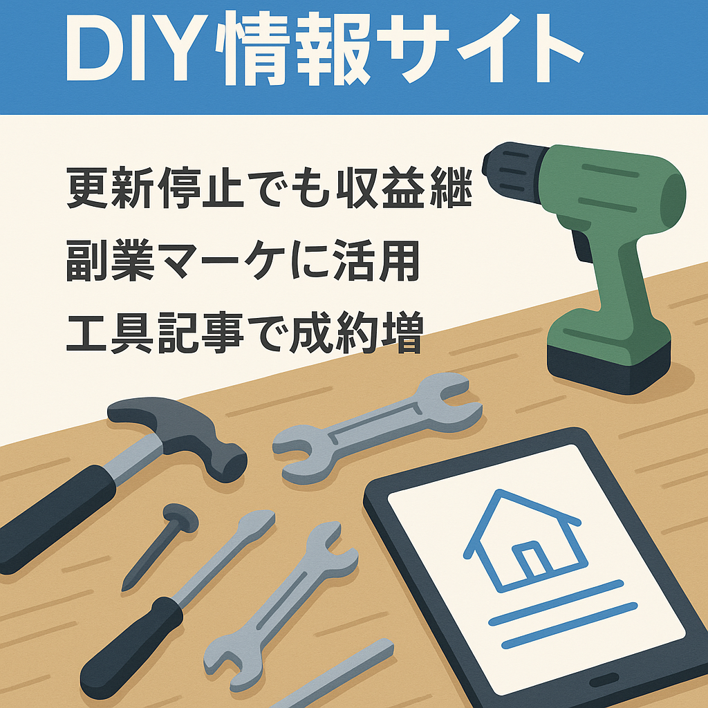 【Amazonアソシエイトで収益を伸ばしやすい】ＤＩＹ情報メディアサイト