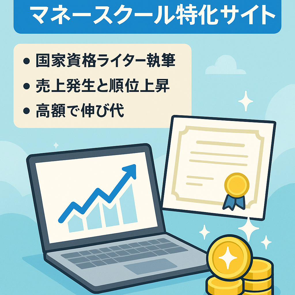 【宅建・FP資格保有者が執筆】マネースクールの特化サイト