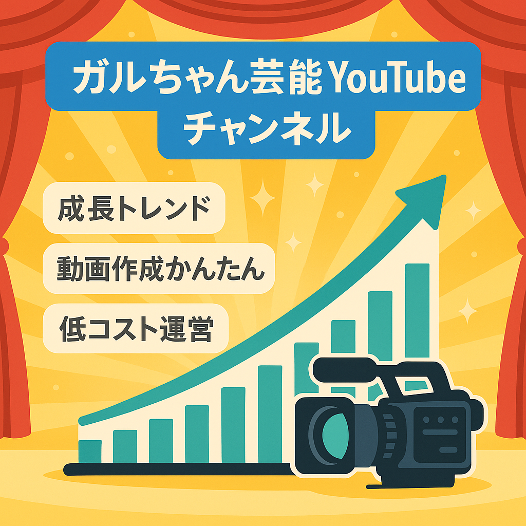 右肩上がりで成長！ガルちゃん芸能系Youtubeチャンネル【訳あり】