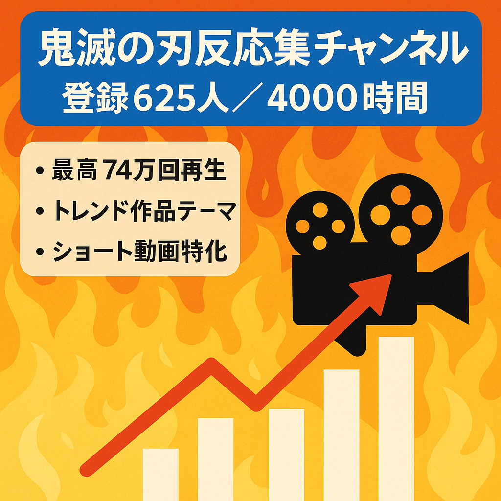 鬼滅の刃 反応集｜登録者625人・総再生時間4,000時間達成