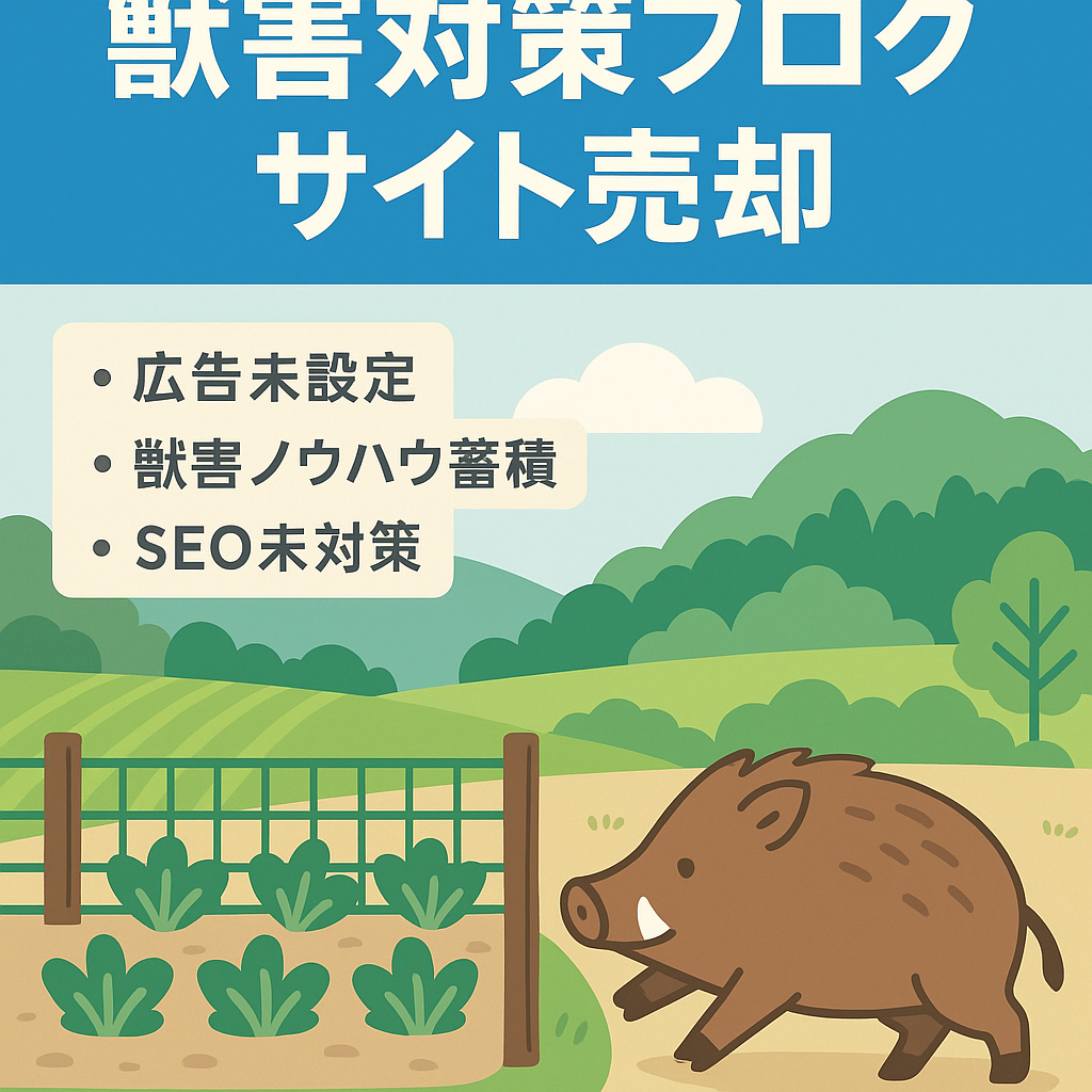 獣害被害に関するブログサイト。2019年から運営し放置期間が長かったです。