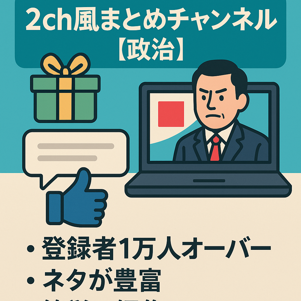 【5月分の収益プレゼント】2ch風まとめチャンネル 【政治】