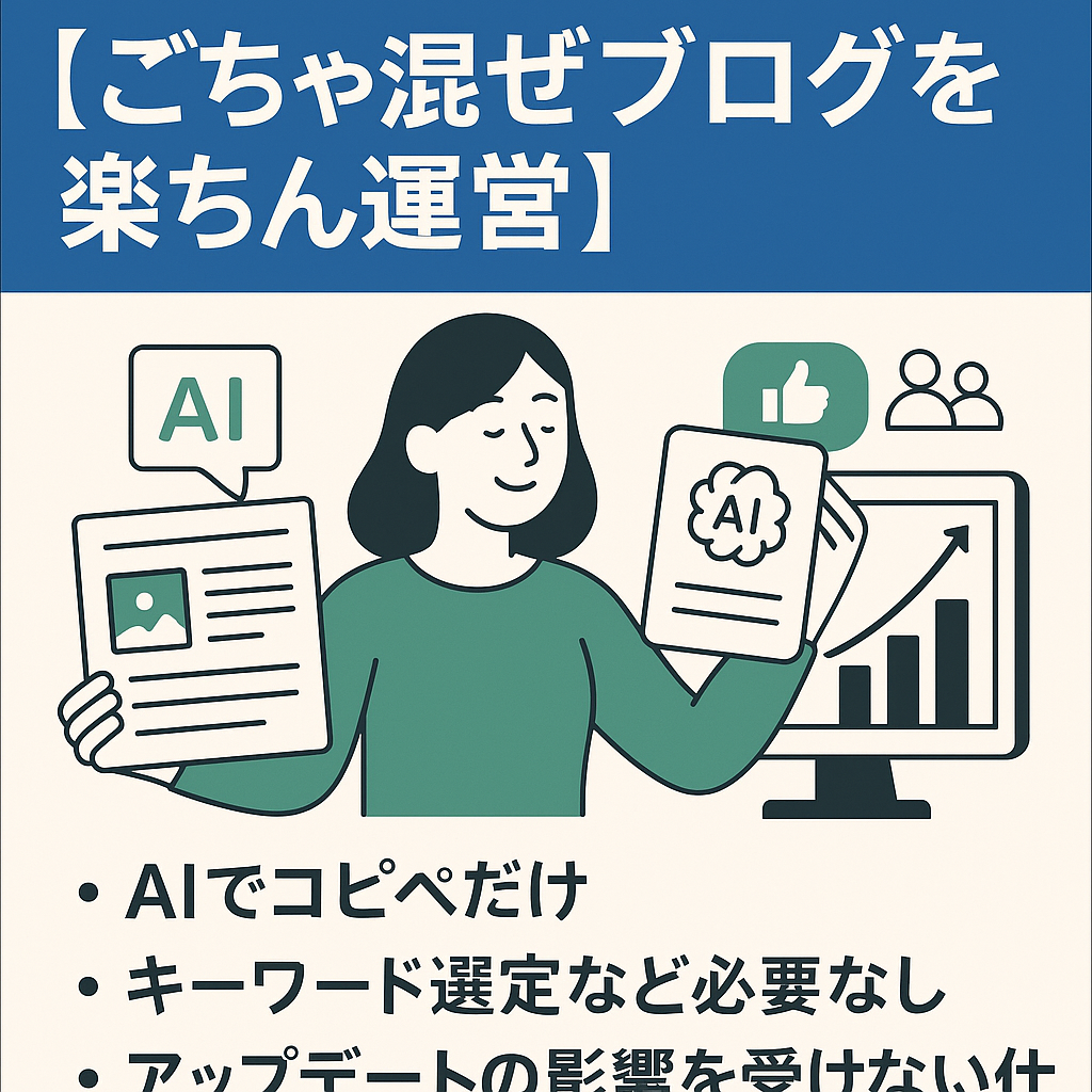 【ごちゃ混ぜブログを一日15分のコピペで楽ちん運営、当初からアクセス数とフォロワー数は右肩上がりに増加し続けています】
