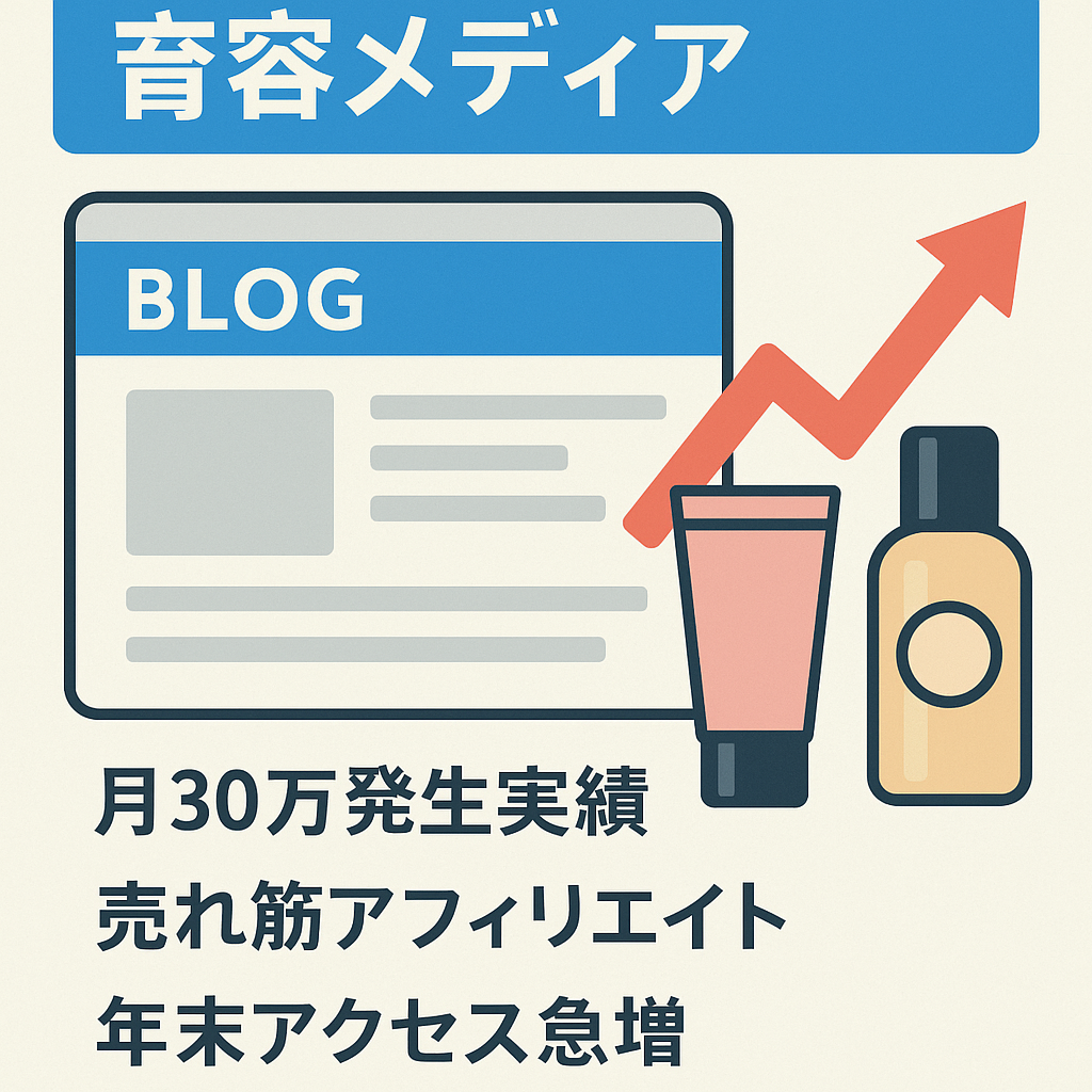 【美容・トレンドブログセット売り】SEO、SNS、広告用に使える過去実績ありのメディア