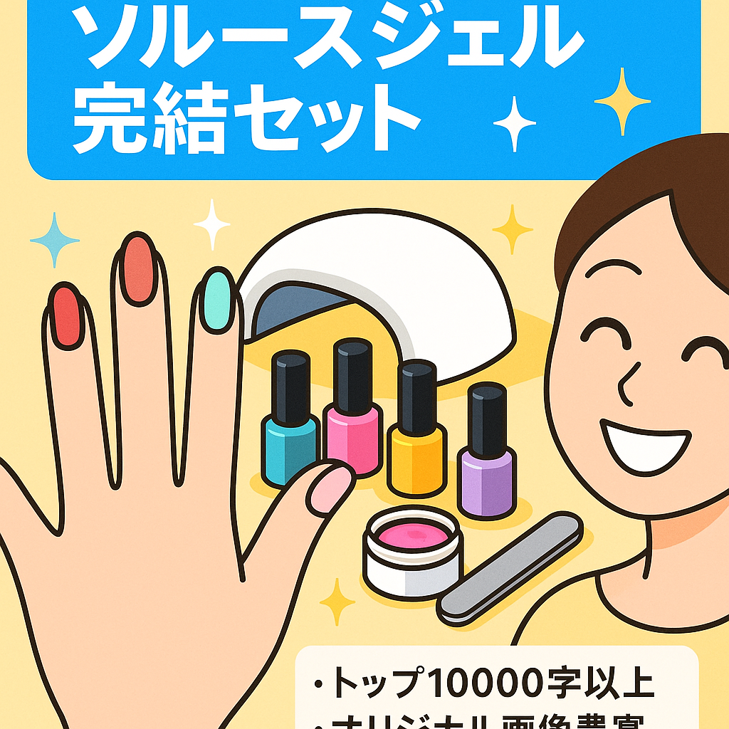 これ１つで完結！ジェルネイルキット『ソルースジェル』のご紹介