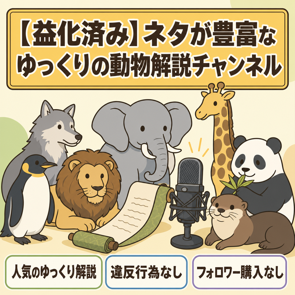 【益化済み】ネタが豊富なゆっくりの動物解説チャンネル