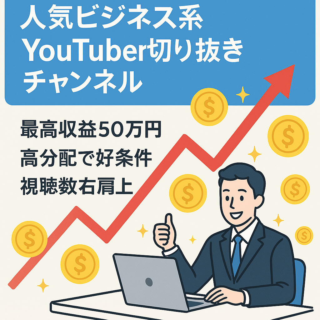 超お金持ち・イケメンの人気ビジネス系YouTuberの切り抜き【最高収益額50万円/月】