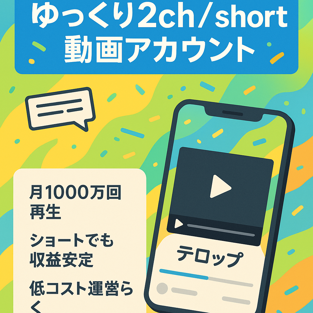 【Youtube　short】ゆっくり２chのshort動画アカウント