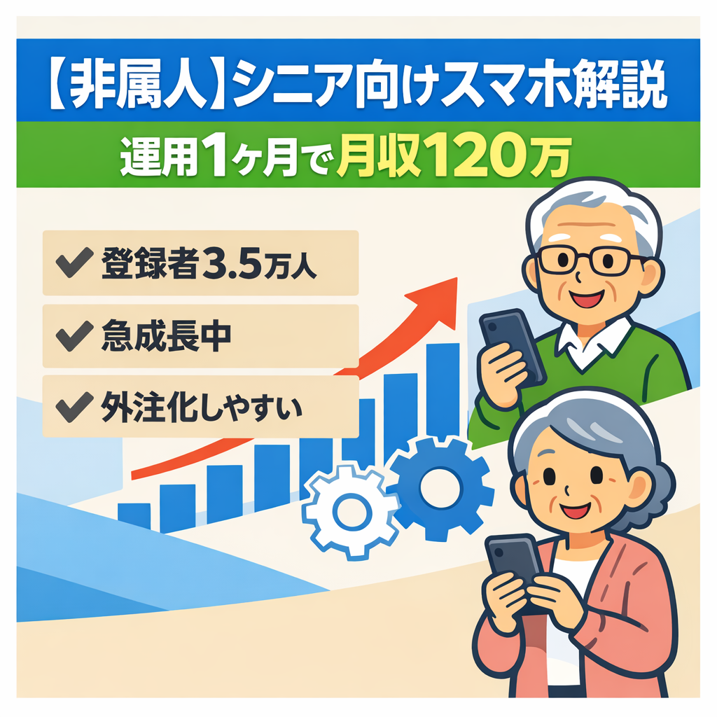 【非属人】シニア向けスマホ解説｜運用1ヶ月で月収120万