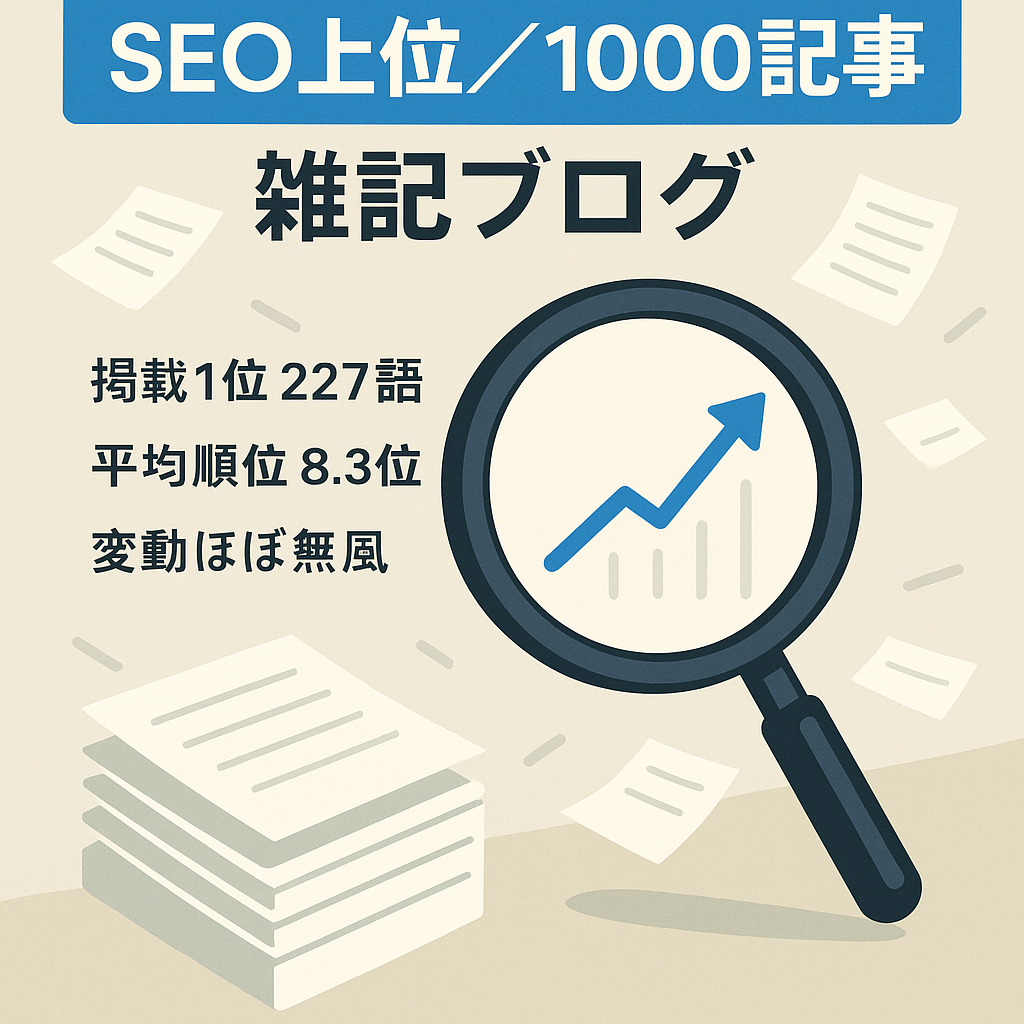 【SEO上位KW988語】現在も運営中の雑記ブログ！1,000記事/芸能・スポーツ・ディズニー・美容など