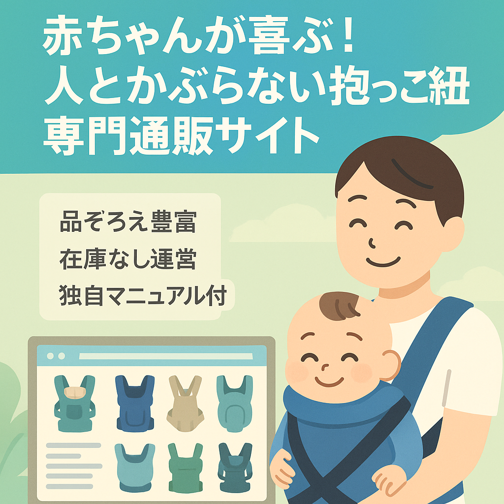 赤ちゃんが喜ぶ！人とかぶらない抱っこ紐専門通販サイト