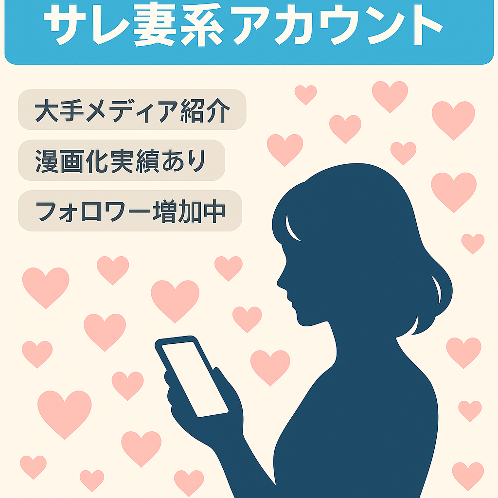 【インスタフォロワー6200人】サレ妻系アカウント